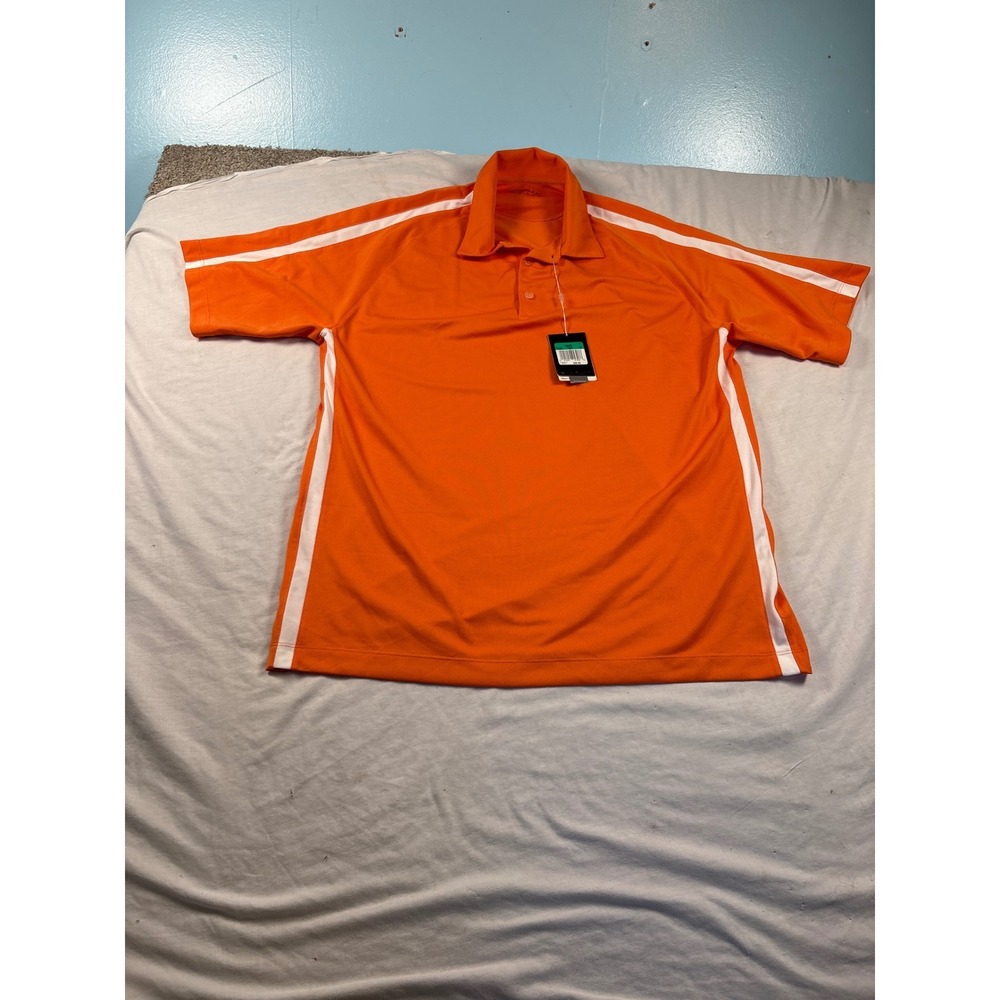 Nike Golf Polo Shirt Mens XL Orange New With Tags Dri-FIT Short Sleeve